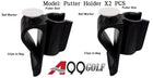 2pcs Golf Bag Clip On Putter Clamp Holder Putting Organizer Club Ball Marker