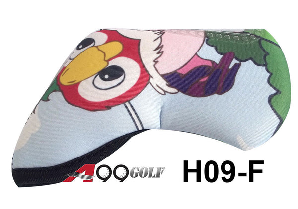 H09-F Golf Head Cover With Animate Happy Bird style 9pc