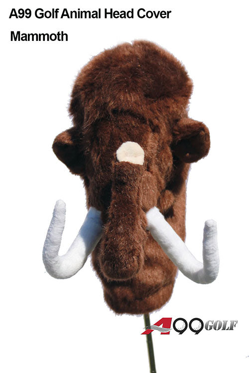 A99 Golf Cute Animal Mammoth Head Cover Wood Headcover Great Gift - Fits Driver