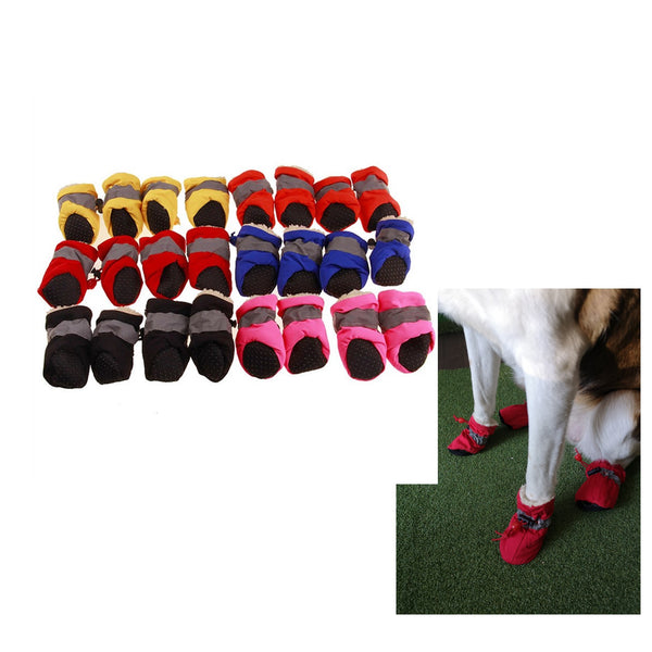 A99 PSB 4 Pcs Pet Dog Socks Anti Slip Dog Snow Boots Dog Shoes for Small Medium Size Dogs Booties Paw Protector Warm Pet Boots for Puppies