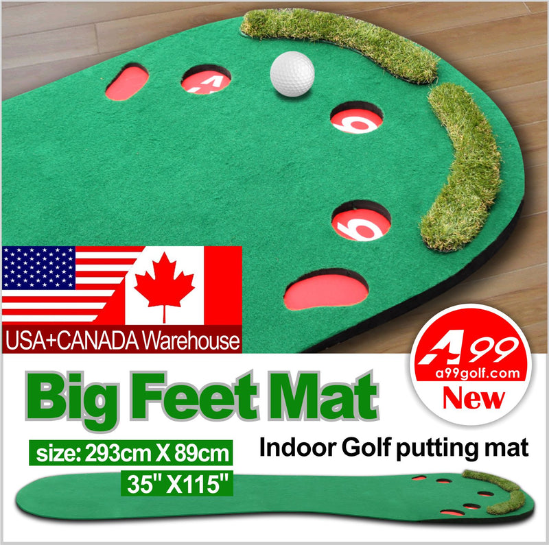 Local Pick up Only - A99 Golf Big Feet Mat Putting Green Thickness + 36 pcs air flow balls yellow