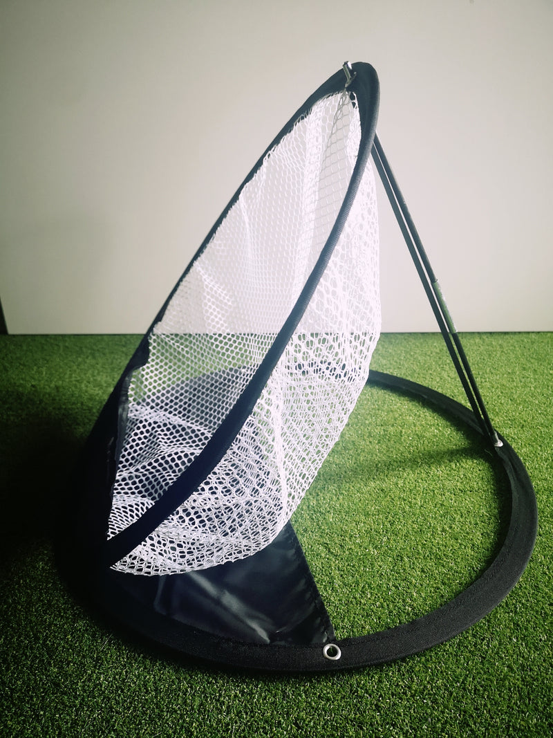 A99 Golf Single Pop-up Chipping Net I Indoor Outdoor Practice Backyard Golf Net Chipping Target for Improving Short Game + 12pcs Practice Training Balls Air Flow Golf Balls