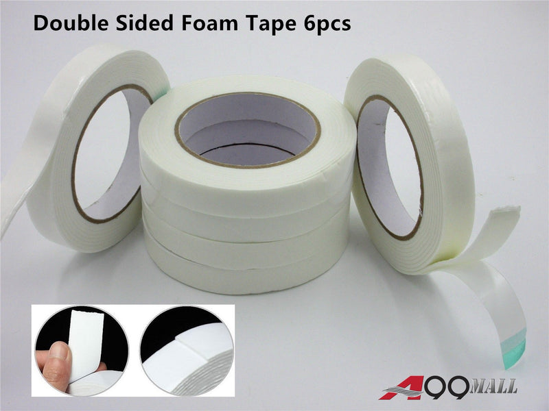 6pcs/pack A99 White Double Sided Foam Tape 3m Long Strong Sticky