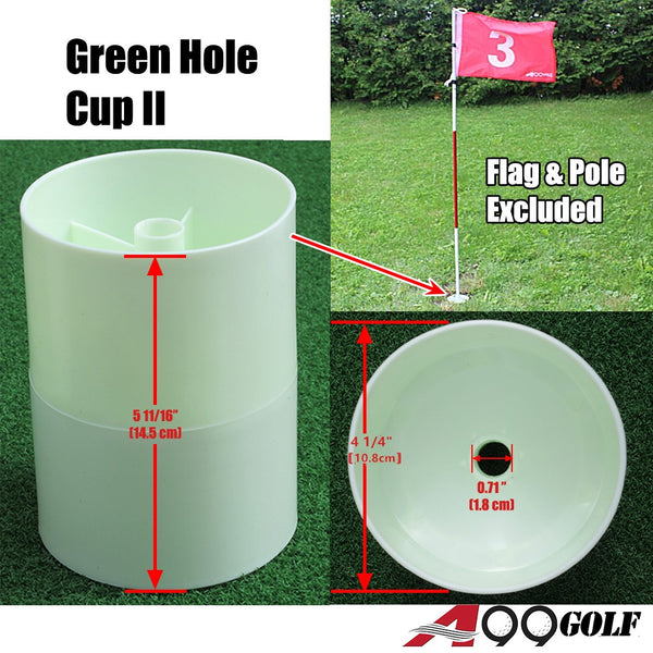 2pcs Golf Green Hole Cup Plastic Practice Aids Putting Putter Backyard Training Indoor Outdoor Sale AS is