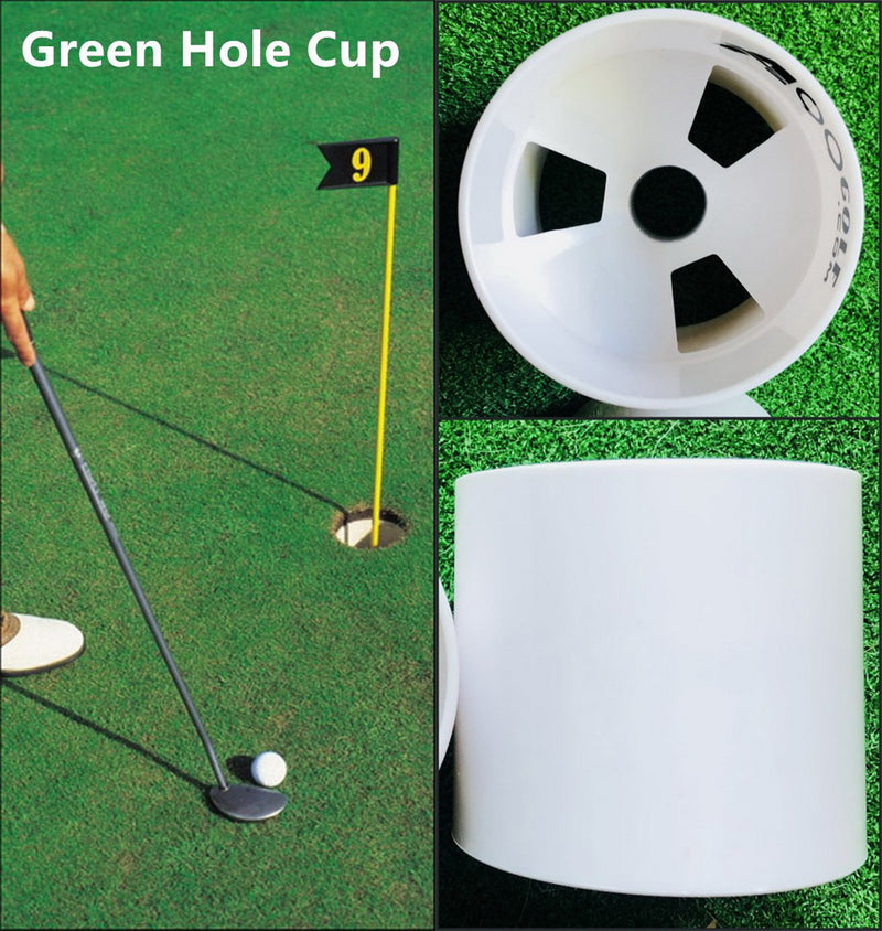 A99 Golf Green Hole Cup Plastic Practice Aids Putting Putter 2pcs/pack