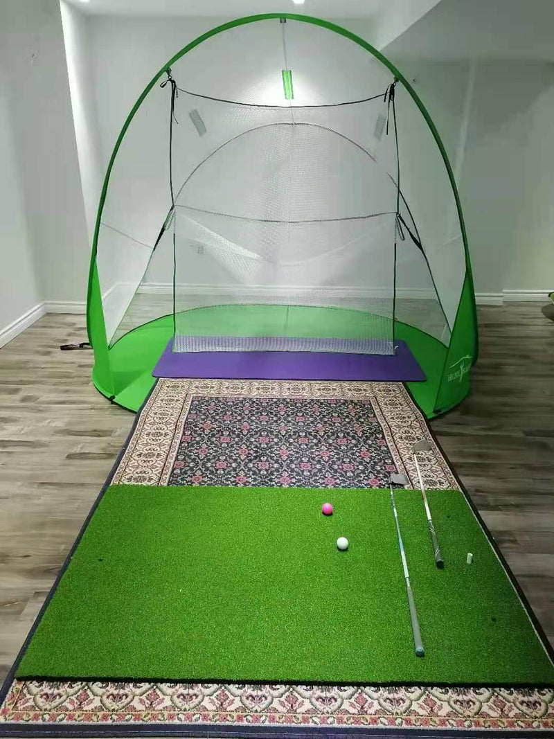 Local Pick up Only - Foldable Golf Practice Tent Hitting Net Home Range, Indoor Outdoor Use Driving Range at Home