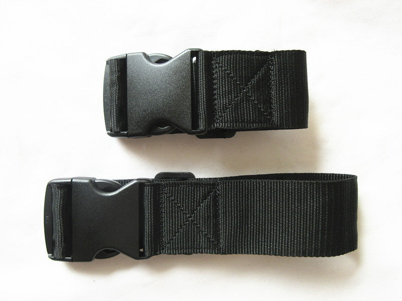 4 pack Add a Bag Luggage Strap Adjustable Travel Suitcase Belt Attachment,  Black