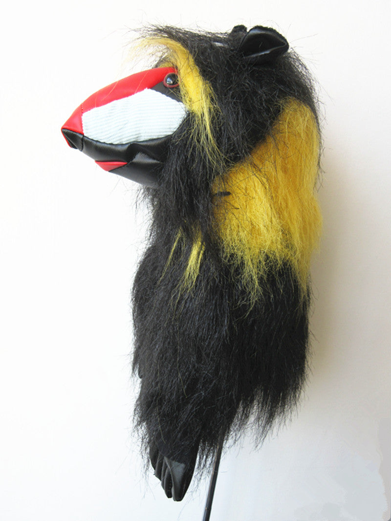 A99 Golf Cute Animal Mandrill Monkey Head Cover Wood Headcover Great Gift - Fits Driver