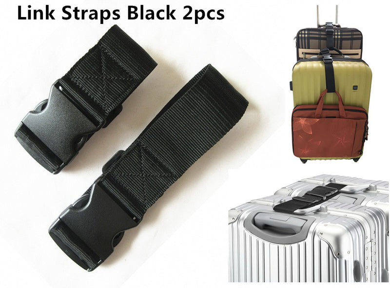 Pack of 2 Add-A-Bag Luggage Strap, Adjustable Suitcase Straps Belt Travel  Accessories