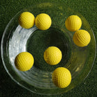 A99 Golf Elastic Practice Pu Balls Yellow Practice Training Balls for Driving Range, Swing Practice, Indoor Simulators, Outdoor & Home Use Floater Water Fun 105pcs with Bucket