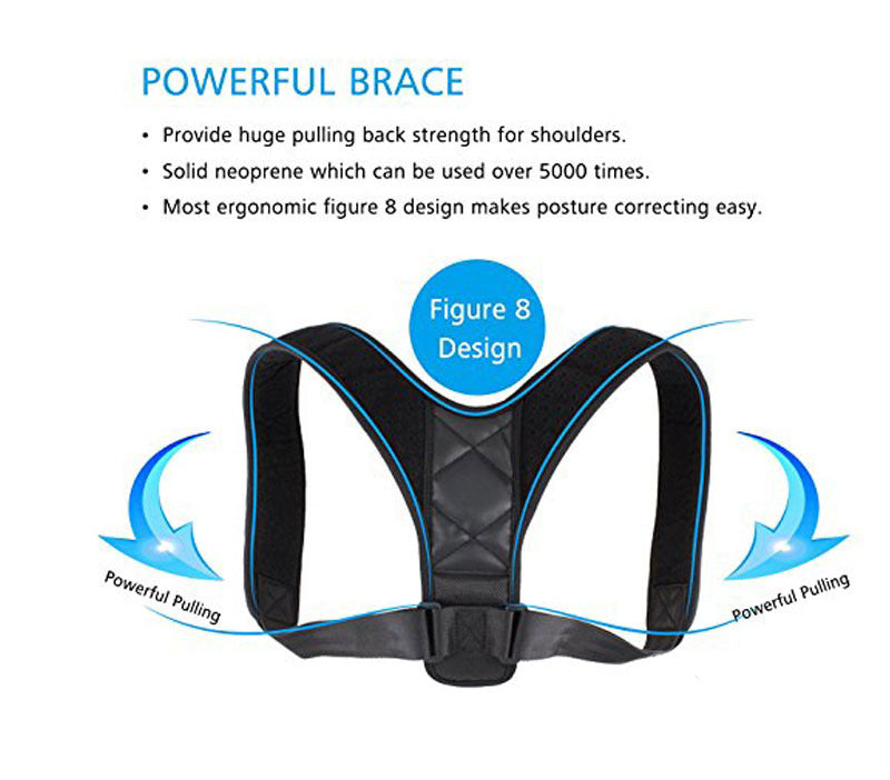Posture Corrector - Fully Adjustable Breathable Clavicle Chest Back Support  Brace for Improves Posture & Provide Lumbar Support Back Pain Relief -  Perfect for Men & Women - X Small : 
