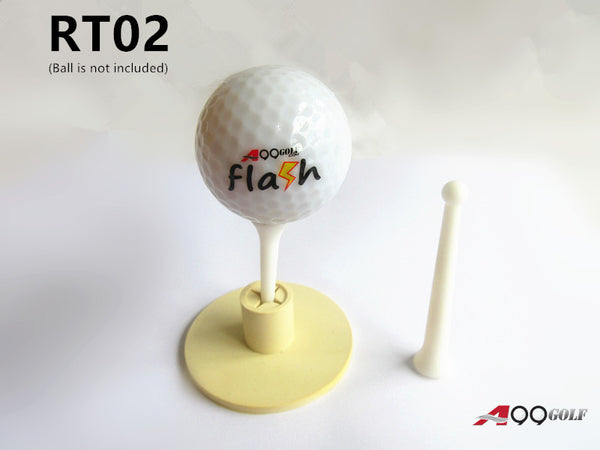 A99 Golf RT02 Rubber Golf Tee Holder Set for Driving Range Golf Practice Mat + Golf tees 2 1/2" and 1 3/4"   Long