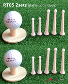A99 Golf RT05 Golf Rubber Tee Holder Set for Driving Range Golf Practice Mat + 5pcs Tees 2 1/2