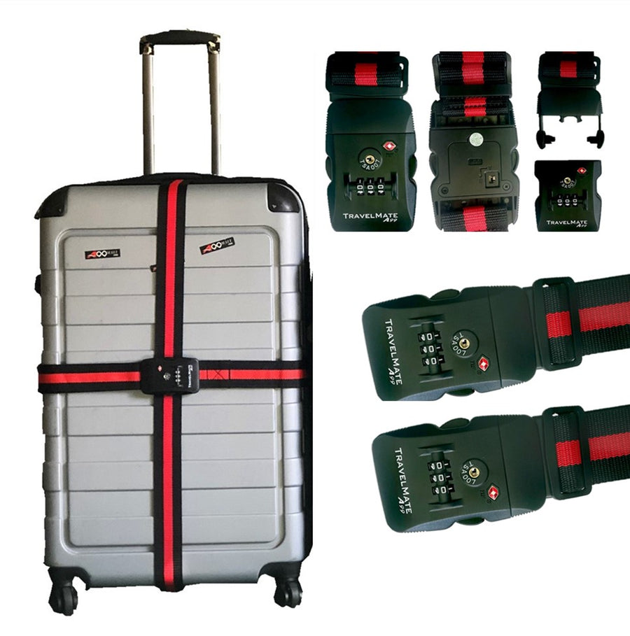 A99 TSA Adjustable Luggage Straps Travel Mate Strap Suitcase