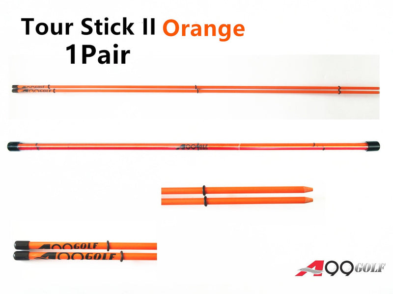 1pair A99 Golf Alignment Sticks Golf Practice Rods to Set up Your Body Balls and Club in Perfect Alignment Posture Corrector with Clear Tube Case - Great Golf Christmas Gifts for Men's