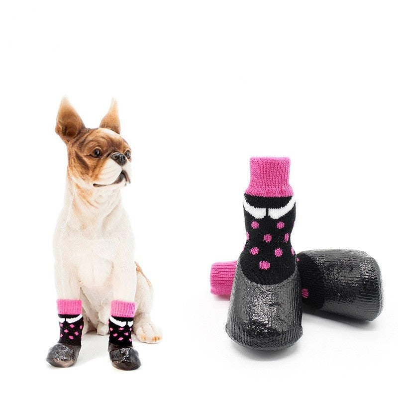 A99 WPS 4 Pcs Pet Dog Socks Anti Slip Dog Socks - Outdoor Dog
