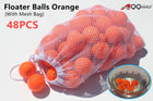 48pcs A99 Golf Floater Balls Floating Float Water Range Pool Pond Balls Water Fun Orange w Mesh Carry Bag