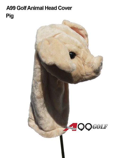 A99 Golf Cute Animal Pig Head Cover Wood Headcover Great Gift - Fits Driver