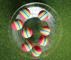 A99 Golf Rainbow Foam Ball Practice 50 Pcs with Bucket Practice Training Balls for Driving Range, Swing Practice, Indoor Simulators, Outdoor & Home Use Floater Water Fun
