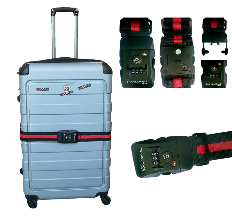 2pcs TSA Travel Mate Luggage Digital Dial Combination Safe Suitcase Lock  Strap | eBay