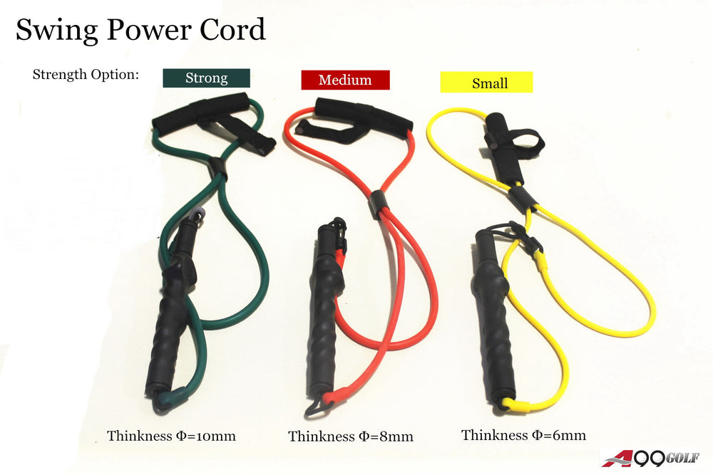 A99Golf Power Swing Cord Resistance Bands Exercise Fitness Yoga or Pilates Workout Gym Sports Golf Training Aids Right Hand