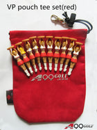 A99 Golf 10pcs Novelty Caddy Girl Golf Tees Gift Tee Cheerleader Tee + Red/Black Valuable Pouch Accessory Bag
